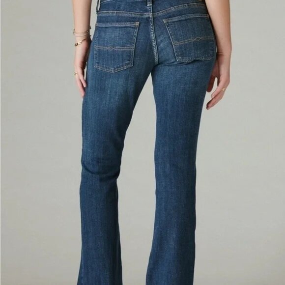 Lucky Brand Women's Sweet Boot Mid Rise Denim Boot Leg Ankle Jean Sz 6/28 2274 - Picture 4 of 13